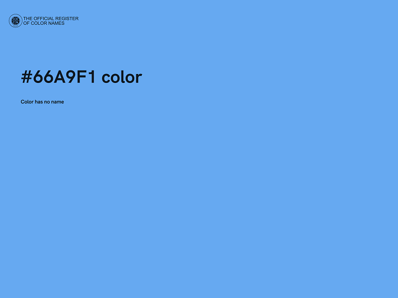 #66A9F1 color image