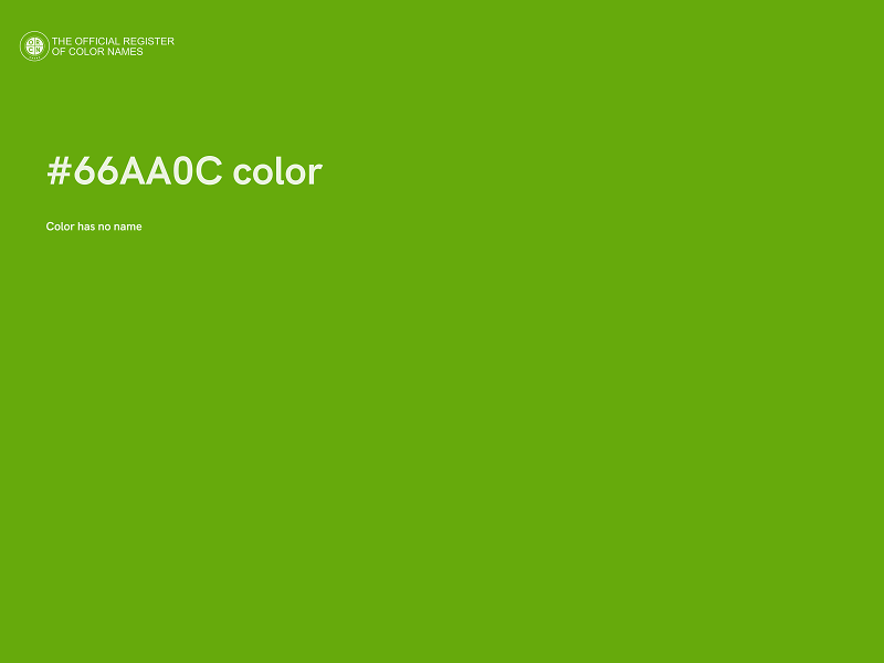 #66AA0C color image