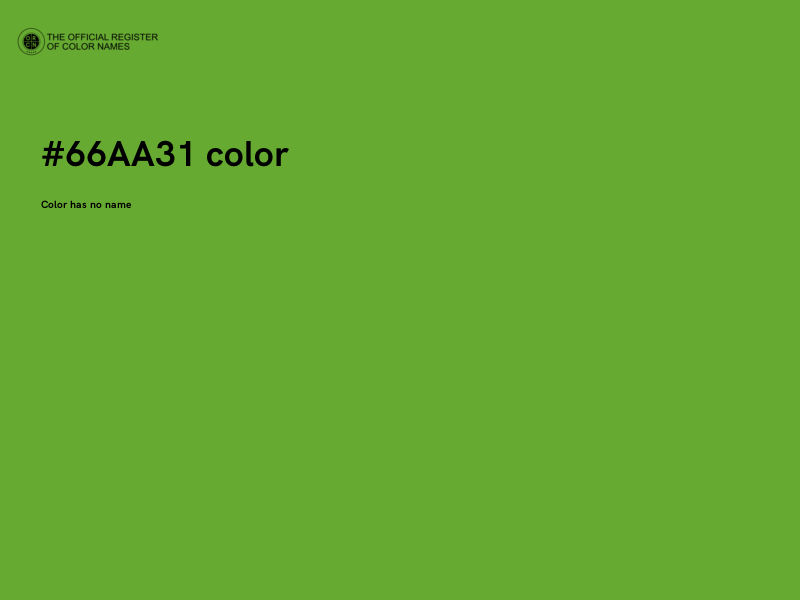#66AA31 color image