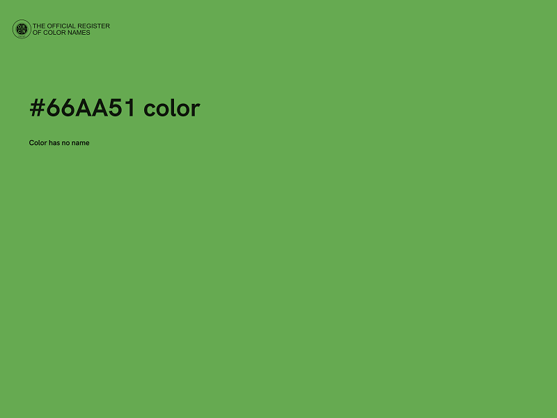 #66AA51 color image