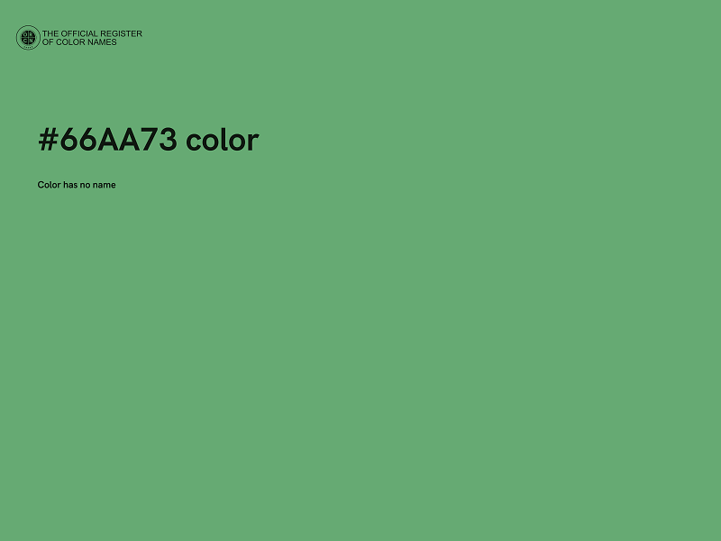 #66AA73 color image