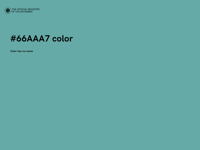 #66AAA7 color image
