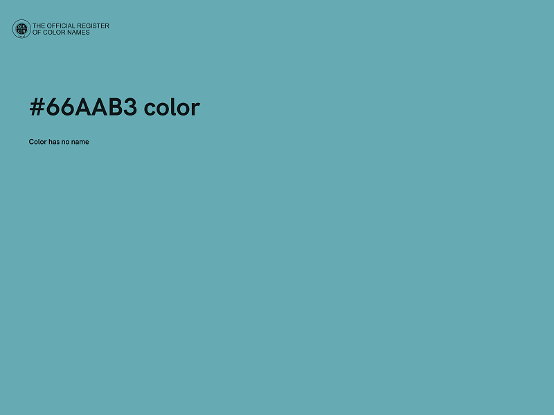 #66AAB3 color image