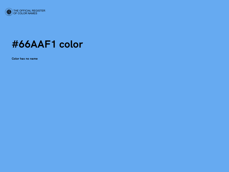#66AAF1 color image