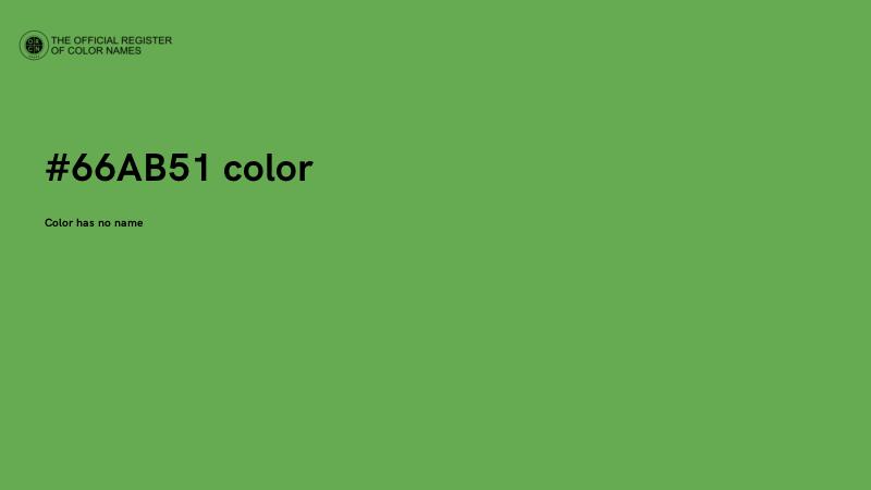 #66AB51 color image