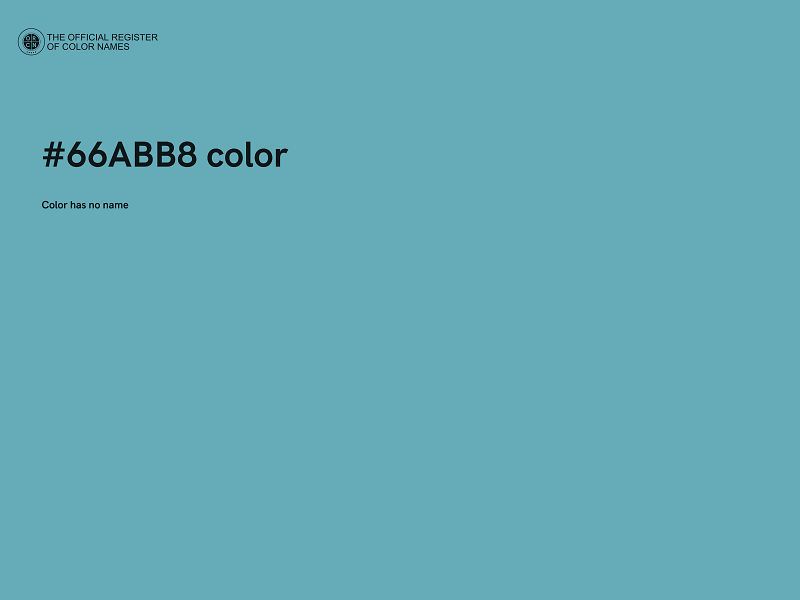 #66ABB8 color image