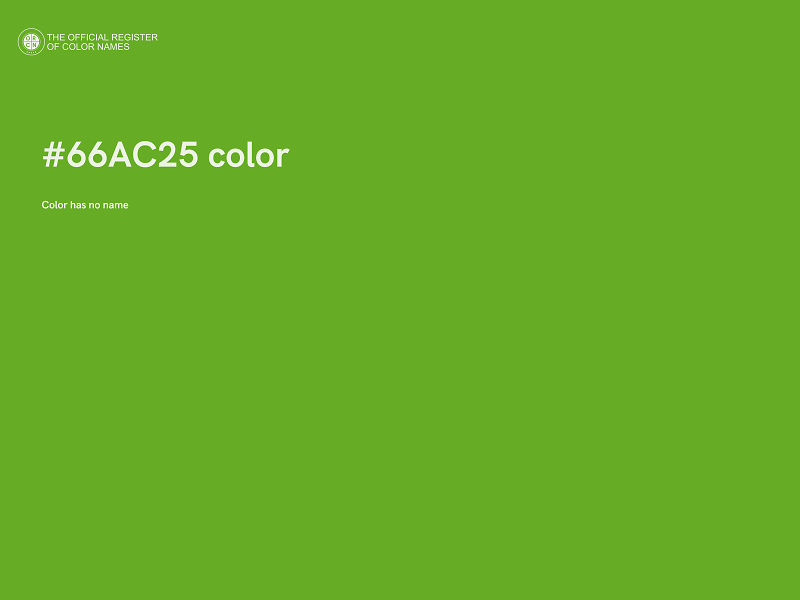 #66AC25 color image