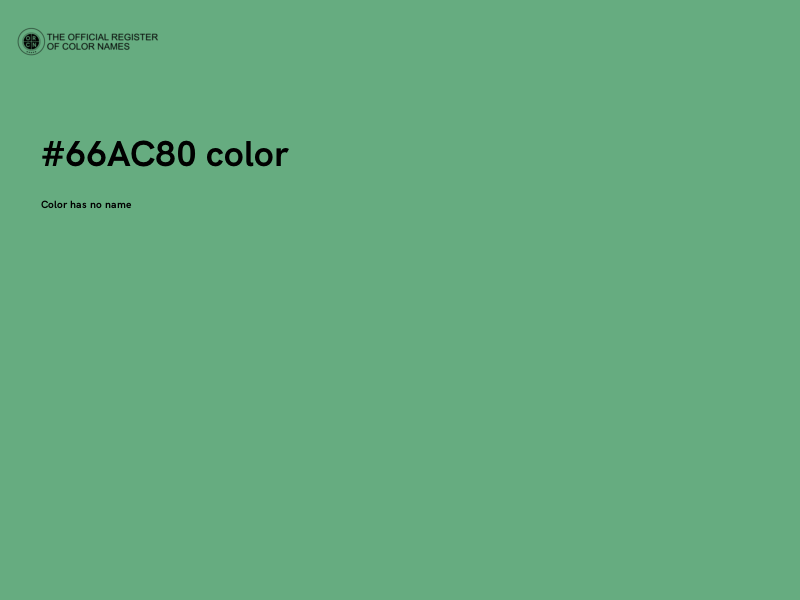 #66AC80 color image