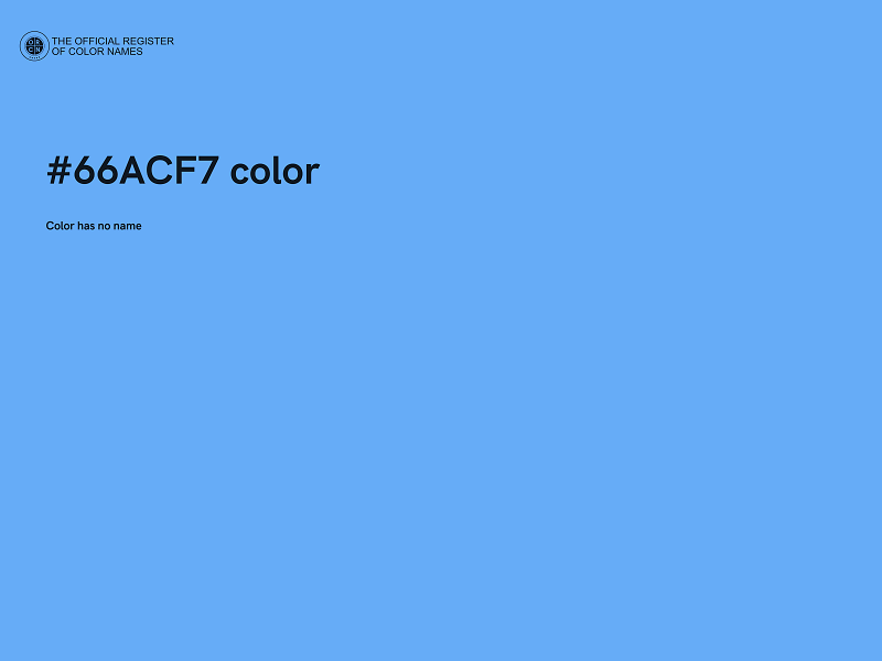 #66ACF7 color image