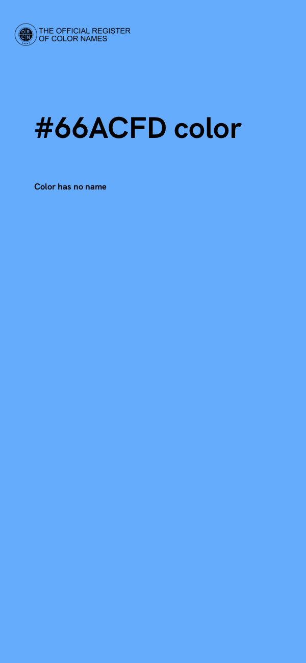 #66ACFD color image