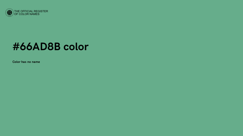 #66AD8B color image