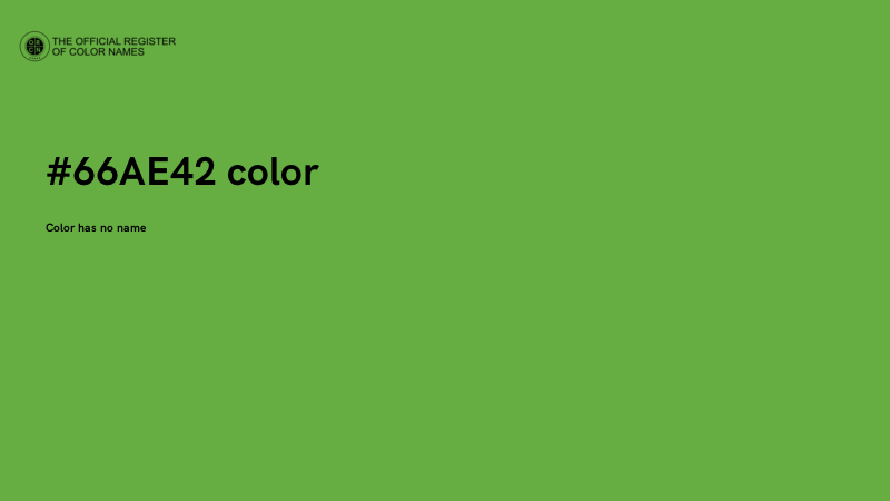 #66AE42 color image