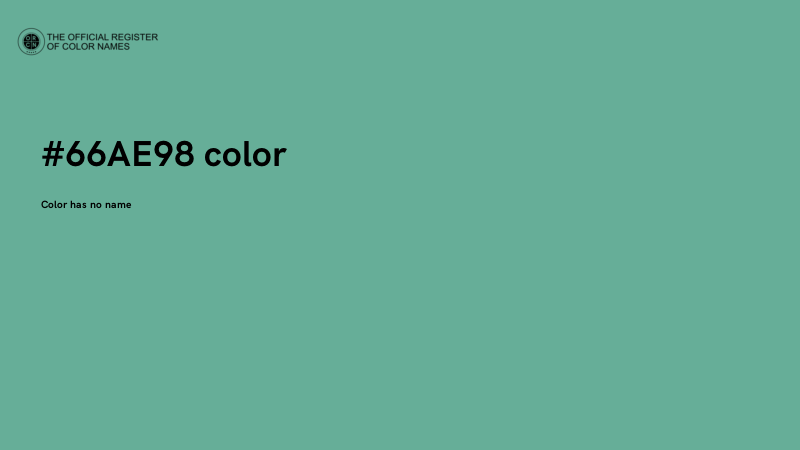 #66AE98 color image