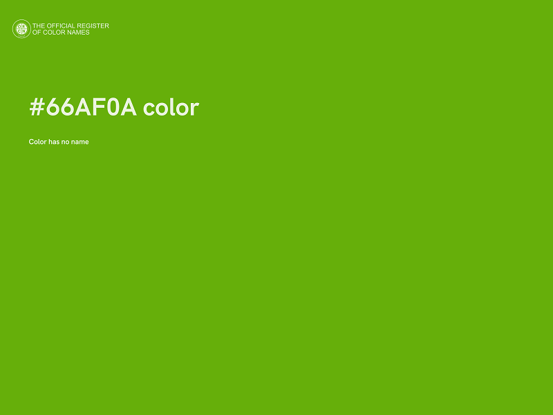 #66AF0A color image