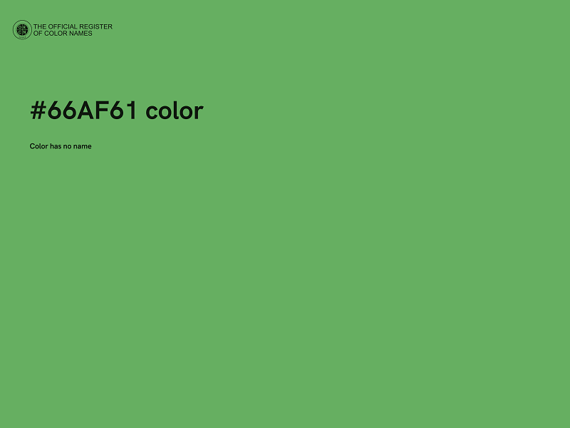 #66AF61 color image