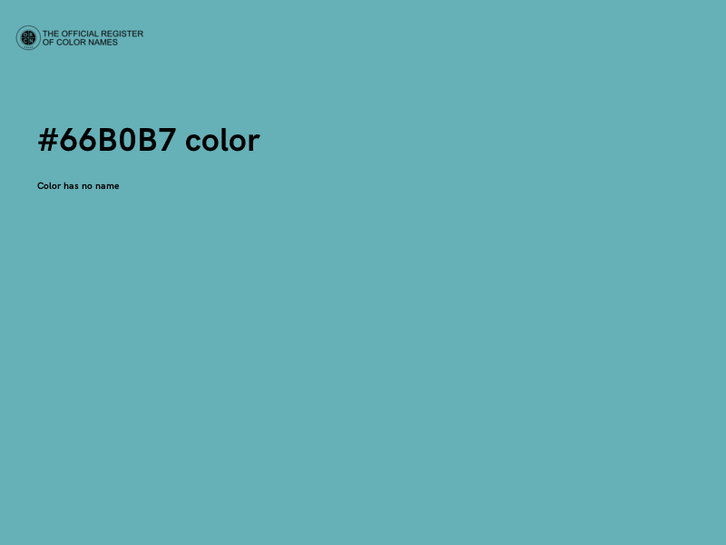 #66B0B7 color image