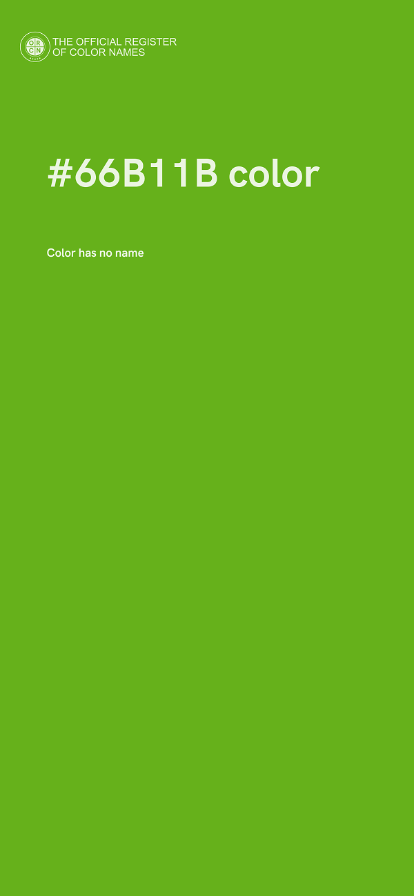 #66B11B color image