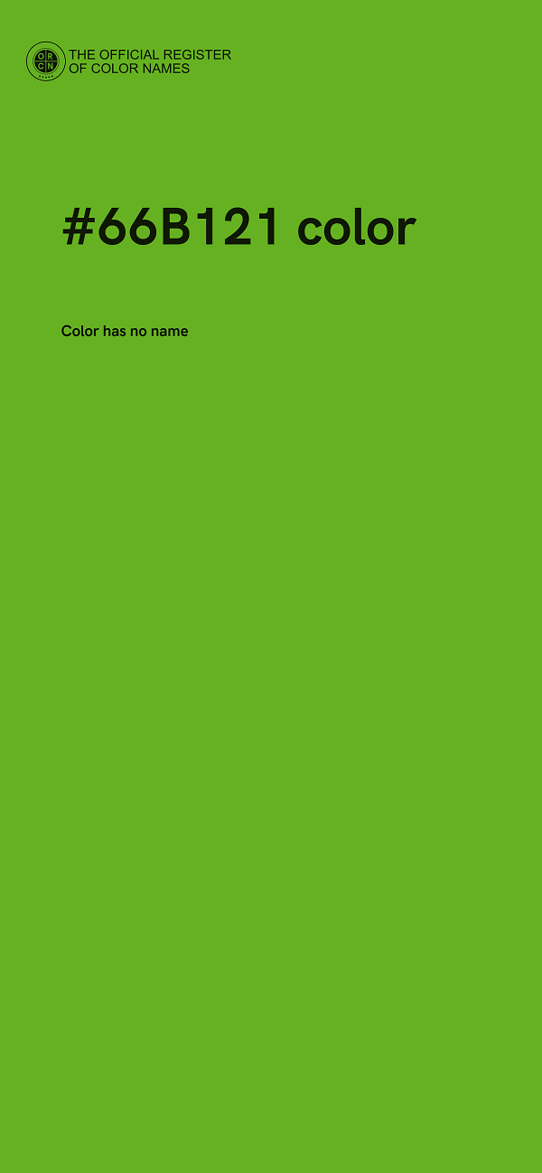 #66B121 color image