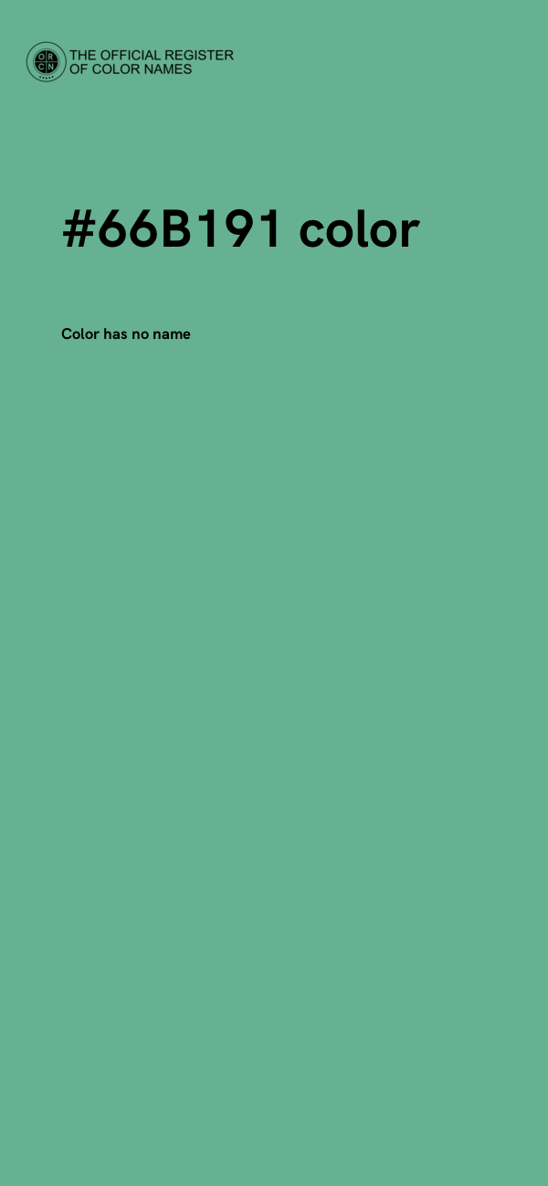 #66B191 color image