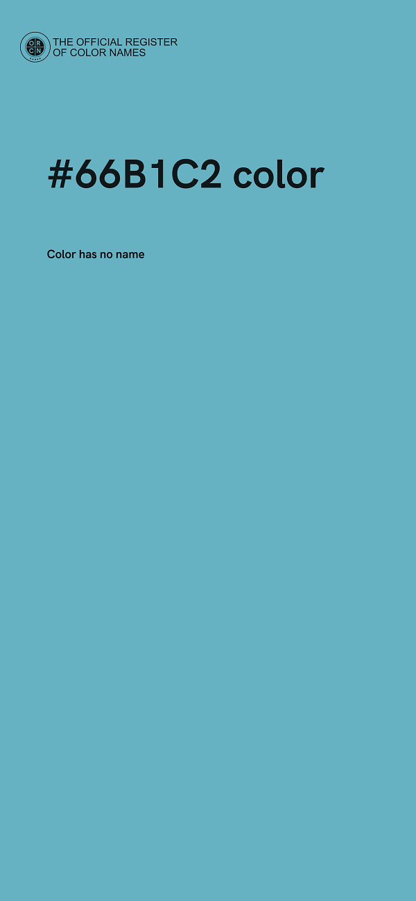 #66B1C2 color image