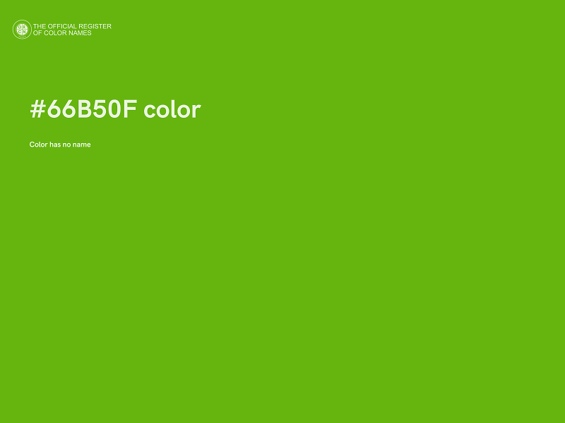 #66B50F color image