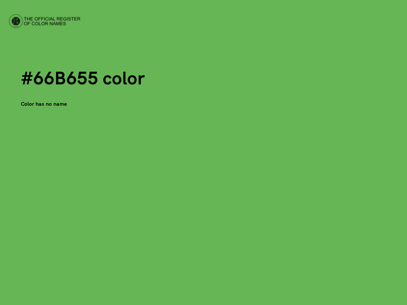 #66B655 color image