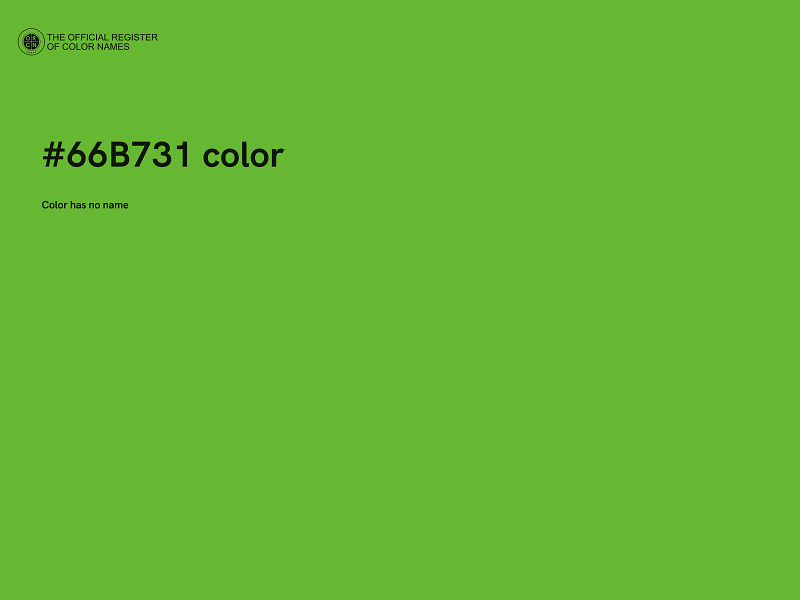 #66B731 color image