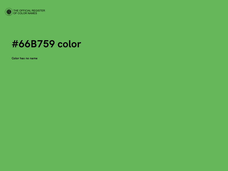 #66B759 color image