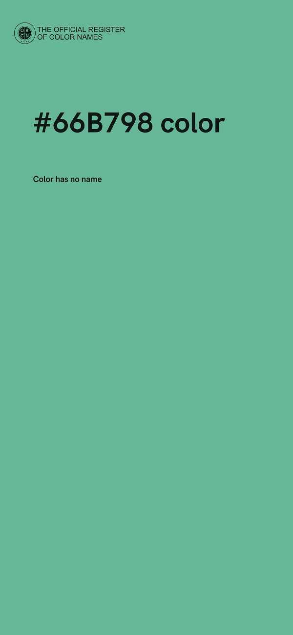#66B798 color image