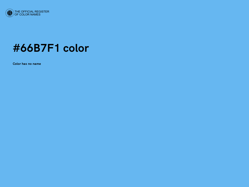 #66B7F1 color image