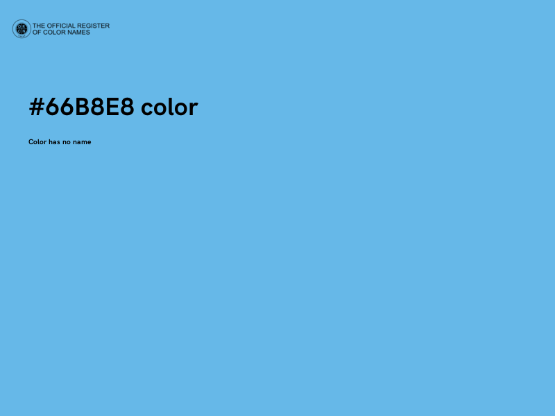 #66B8E8 color image