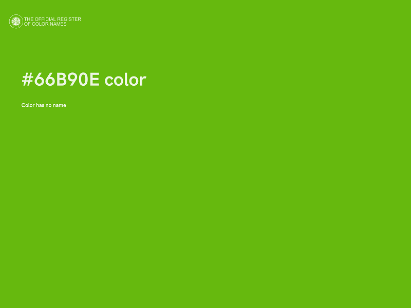 #66B90E color image