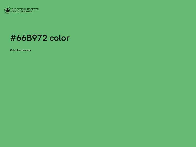 #66B972 color image