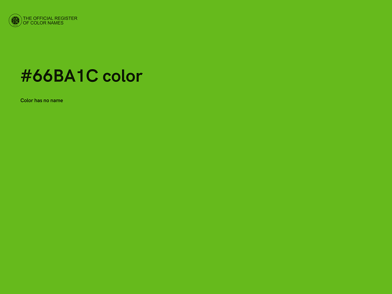 #66BA1C color image