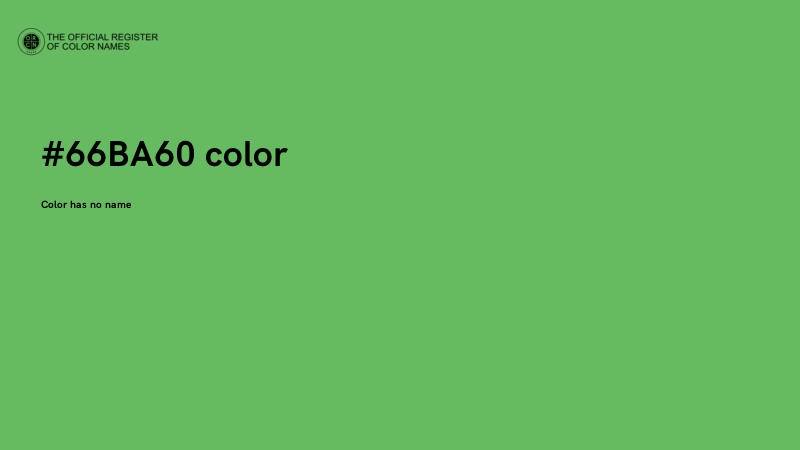 #66BA60 color image