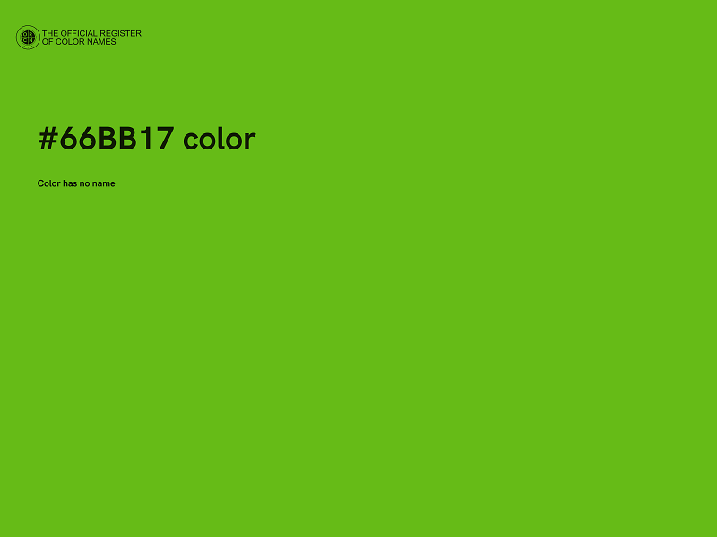 #66BB17 color image