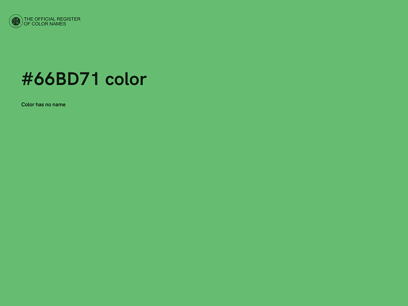 #66BD71 color image