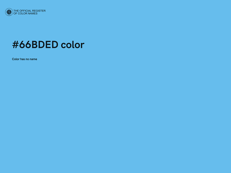 #66BDED color image