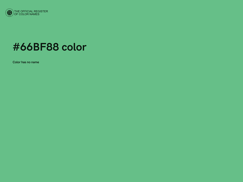 #66BF88 color image