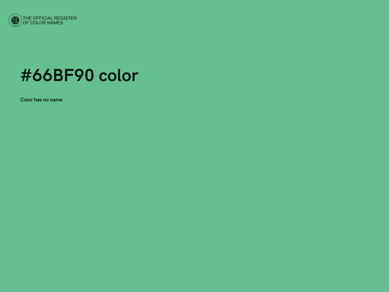 #66BF90 color image