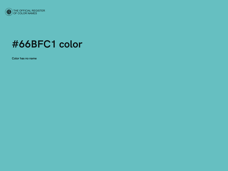 #66BFC1 color image