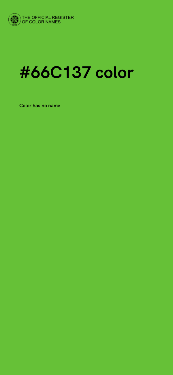 #66C137 color image