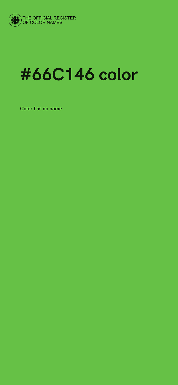 #66C146 color image