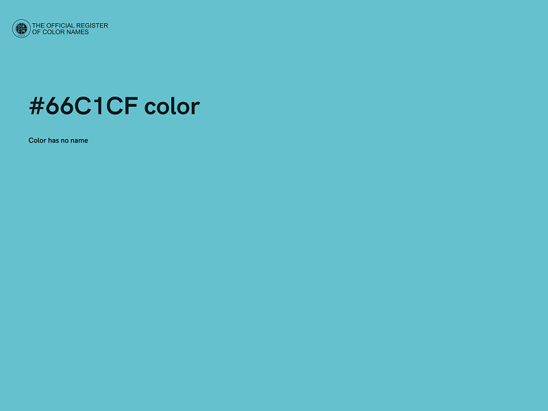 #66C1CF color image