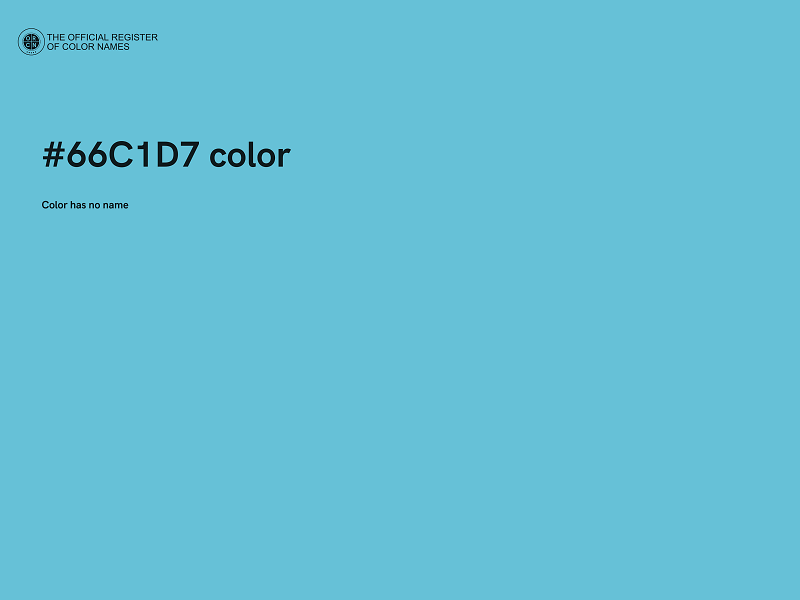 #66C1D7 color image