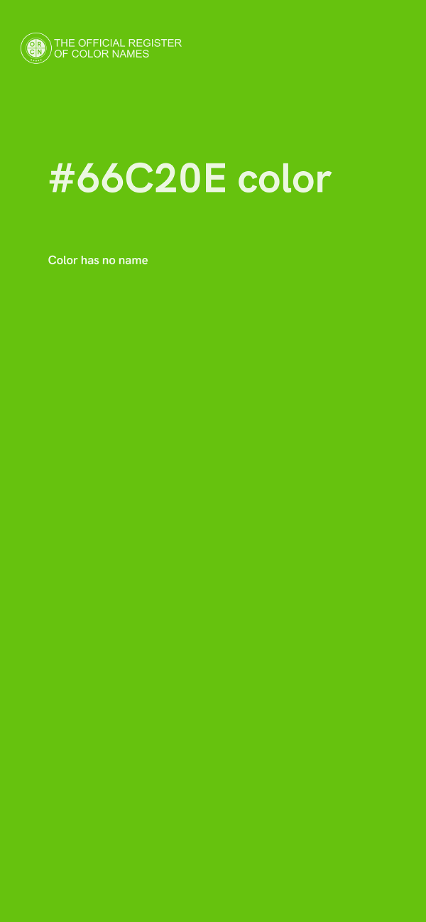 #66C20E color image