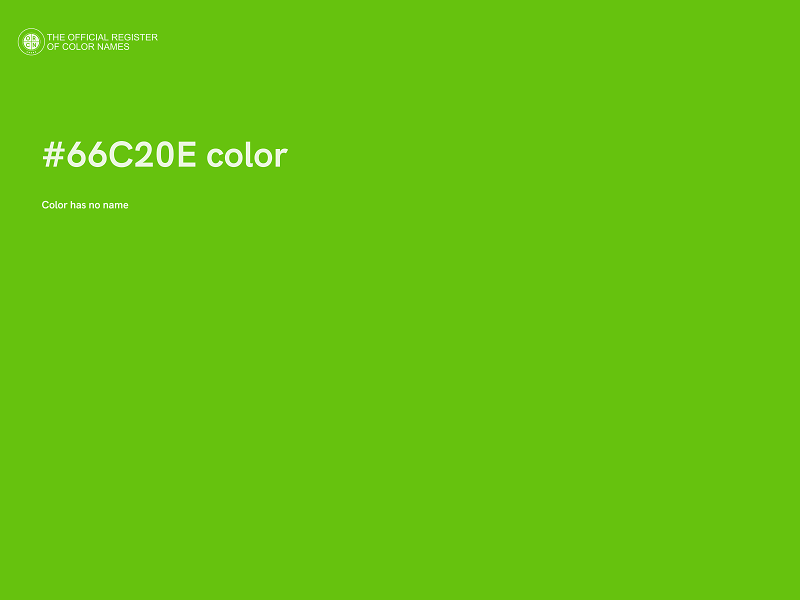 #66C20E color image