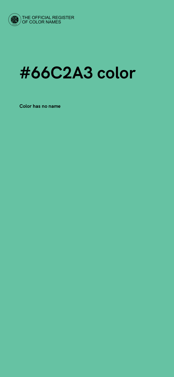 #66C2A3 color image