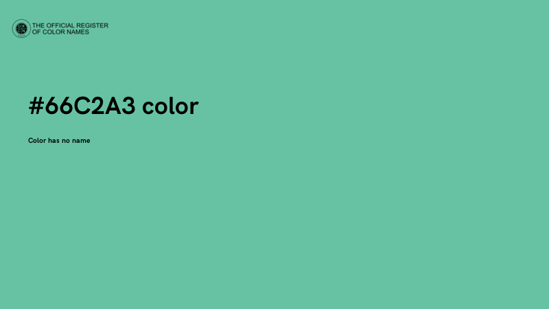 #66C2A3 color image
