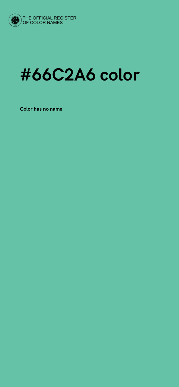 #66C2A6 color image